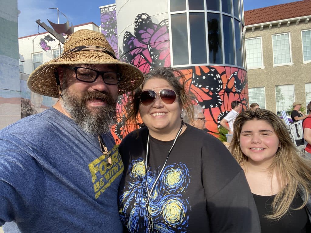 Star Wars Day Founder & member of the Jedi Council posed with Star Wars Day Fans on the May the Fourth event week in downtown Panama City