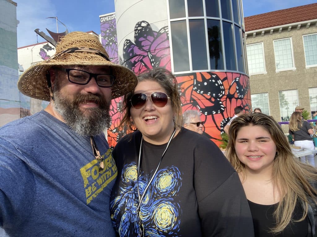 Star Wars Day Founder & member of the Jedi Council posed with Star Wars Day Fans on the May the Fourth event week in downtown Panama City